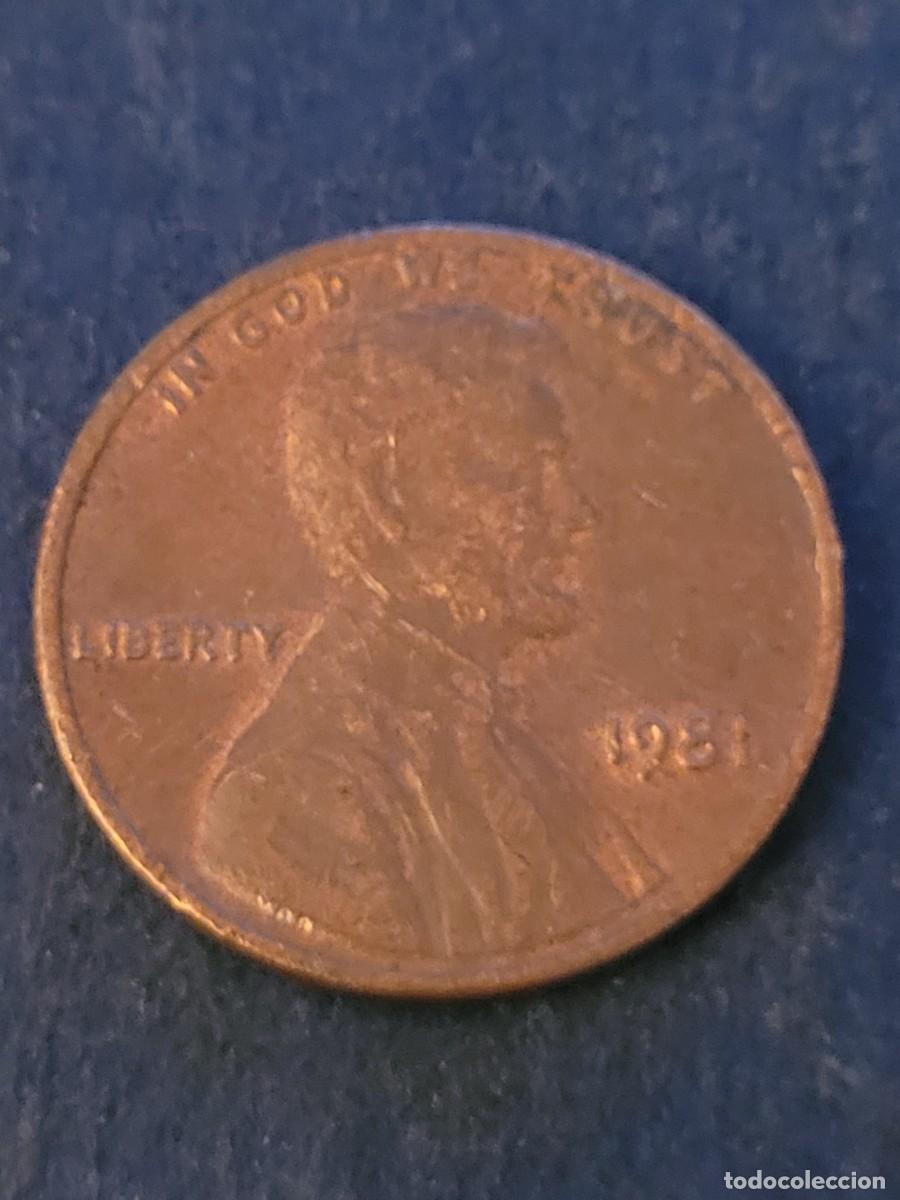 Monedas antiguas de Am&eacute;rica: Moneda 1 centavo 1981 sin ceca Estados Unidos