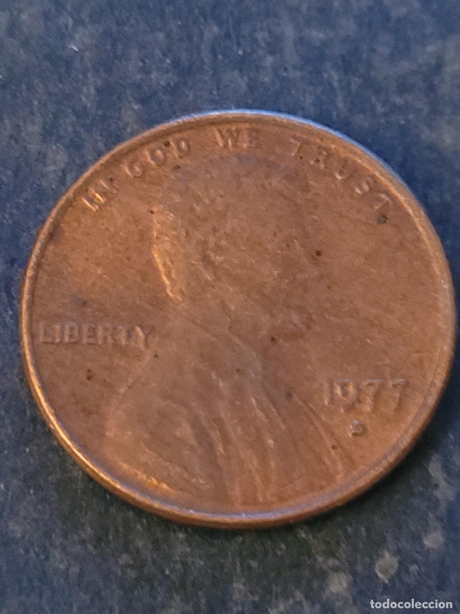 Monedas antiguas de Am&eacute;rica: Moneda 1 centavo 1977 &rdquo;D&rdquo; Estados Unidos
