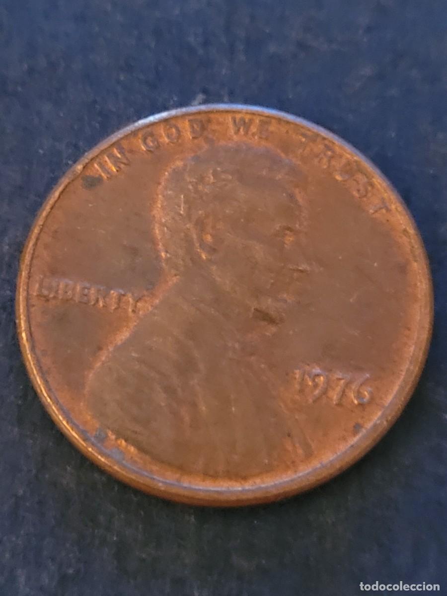 Monedas antiguas de Am&eacute;rica: Moneda 1 centavo 1976 sin ceca Estados Unidos