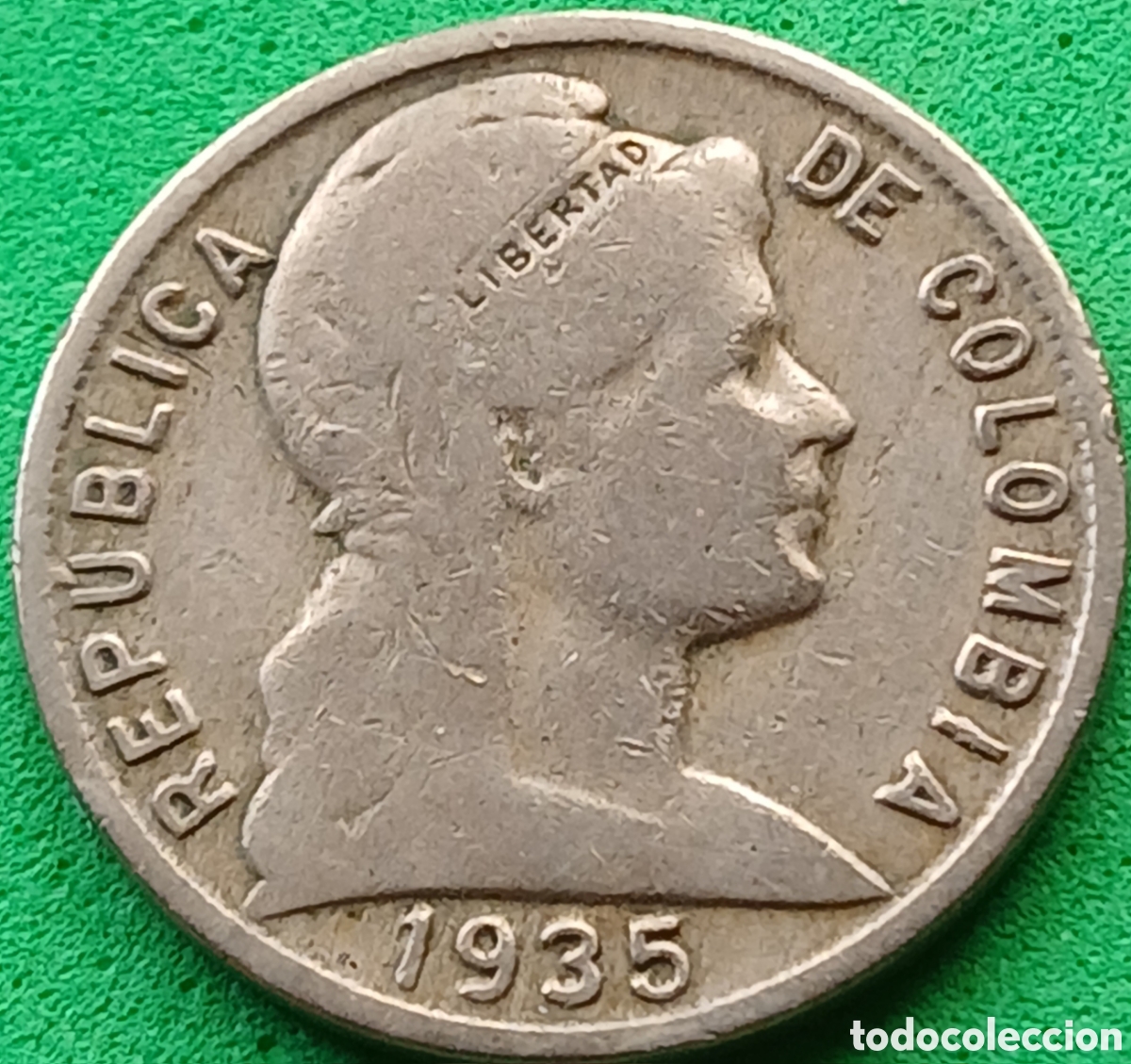 Monedas antiguas de Am&eacute;rica: Colombia 5 centavos 1935 km#199