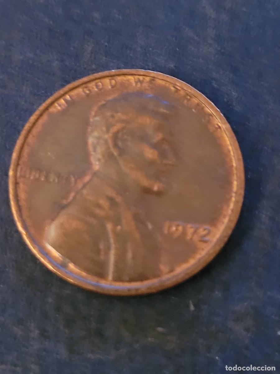 Monedas antiguas de Am&eacute;rica: Moneda 1 centavo 1972 sin ceca Estados Unidos