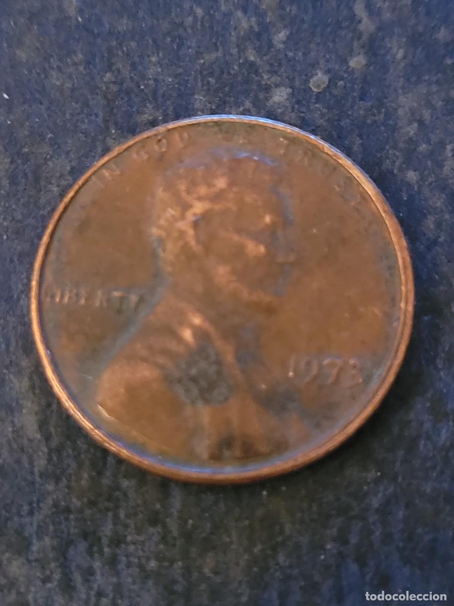 Monedas antiguas de Am&eacute;rica: Moneda 1 centavo 1973 sin ceca Estados Unidos