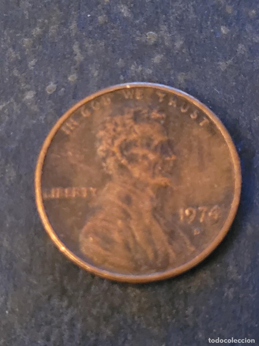 Monedas antiguas de Am&eacute;rica: Moneda 1 centavo 1974 &rdquo;D&rdquo; Estados Unidos