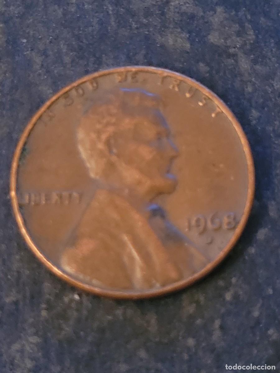 Monedas antiguas de Am&eacute;rica: Moneda 1 centavo 1968 &rdquo;D&rdquo; Estados Unidos