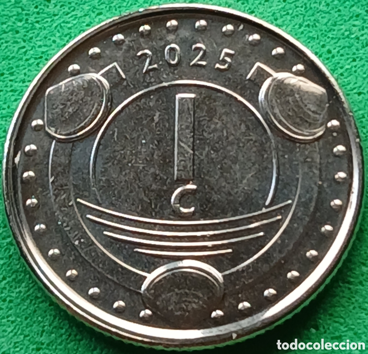 Monedas antiguas de Am&eacute;rica: Curazao 1 centavo 2025 UC#1