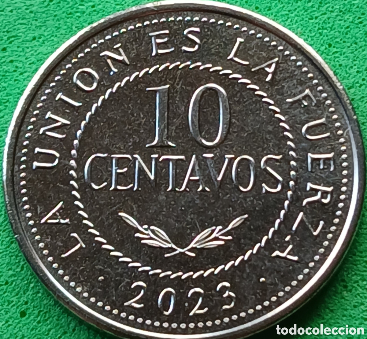 Monedas antiguas de Am&eacute;rica: Bolivia 10 centavos 2023 UC#2 poco com&uacute;n