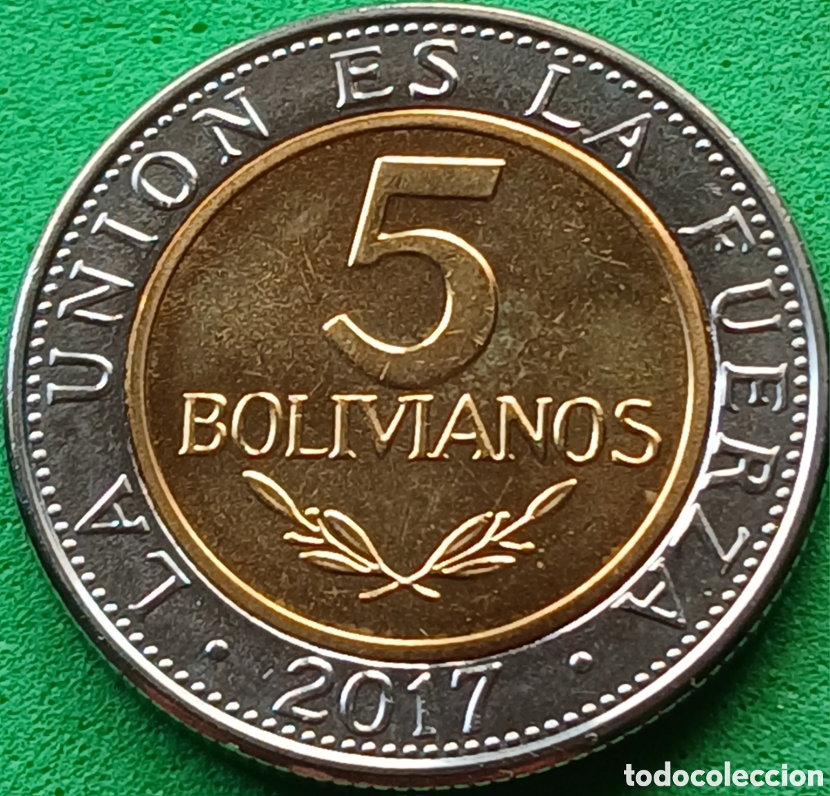 Monedas antiguas de Am&eacute;rica: Bolivia 5 bolivianos 2017 UC#1