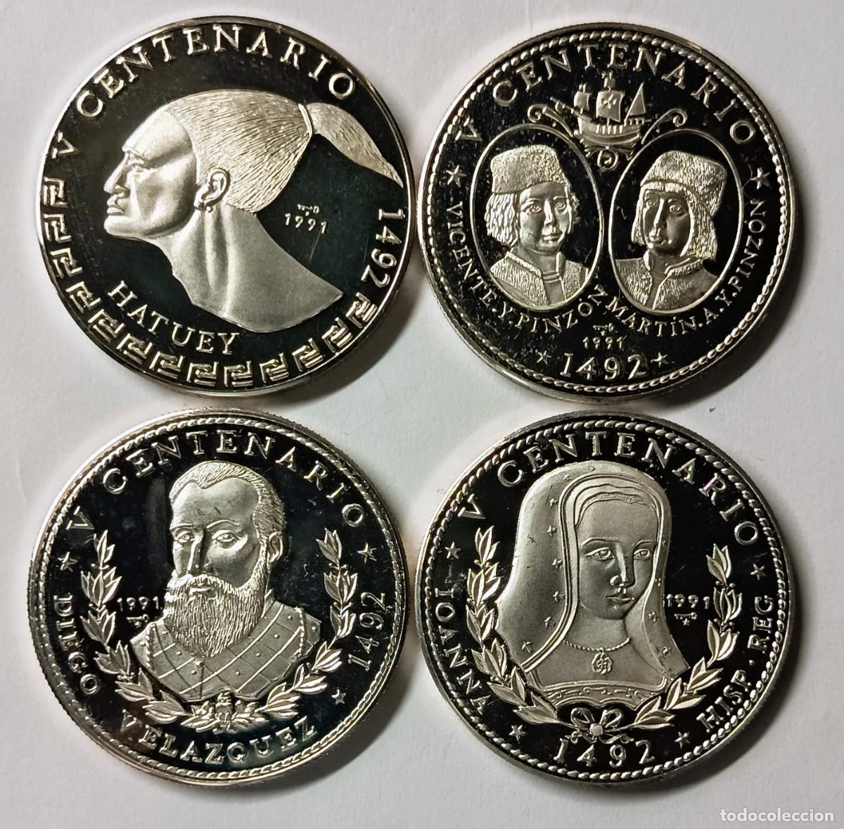 Monedas antiguas de Am&eacute;rica: CUBA. SERIE &ldquo;V CENTENARIO&rdquo;. 1991. 10 PESOS. PLATA. PROOF. ,999. 31,10 grs (4 oz.). MUY ESCASAS 3000