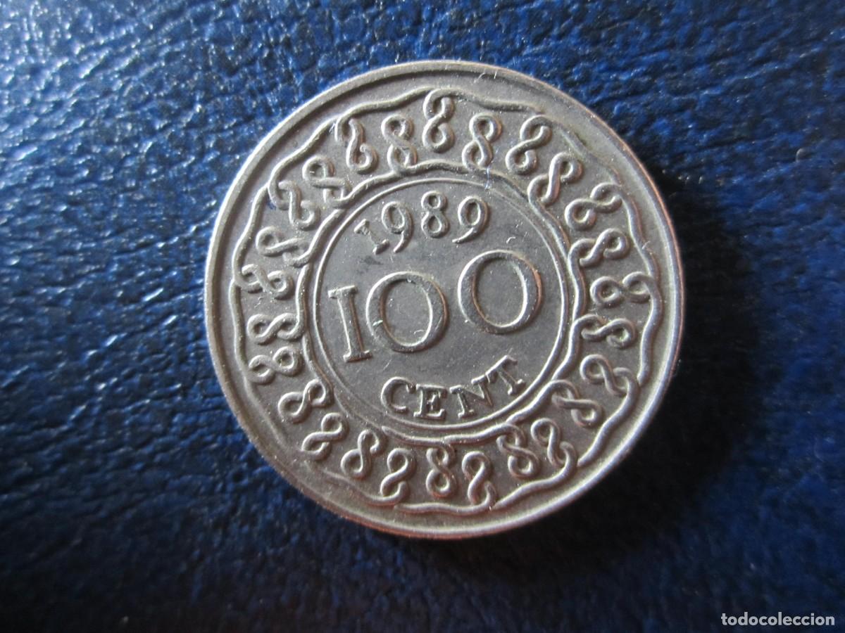 Monedas antiguas de Am&eacute;rica: Surinam 100 cent 1989