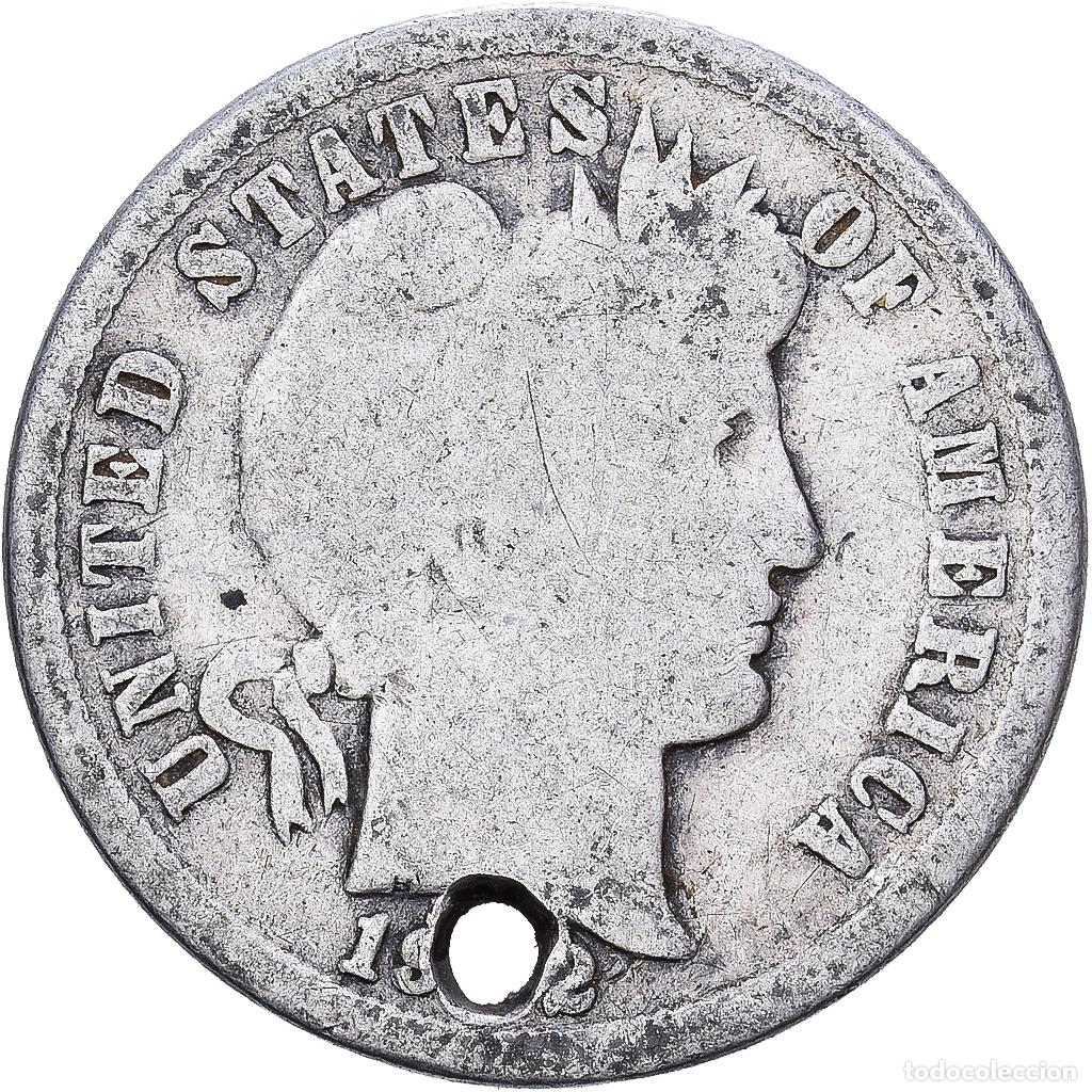 Monedas antiguas de Am&eacute;rica: [#1224270] Estados Unidos, Dime, Barber, 1892, San Francisco, Plata, BC, KM:113