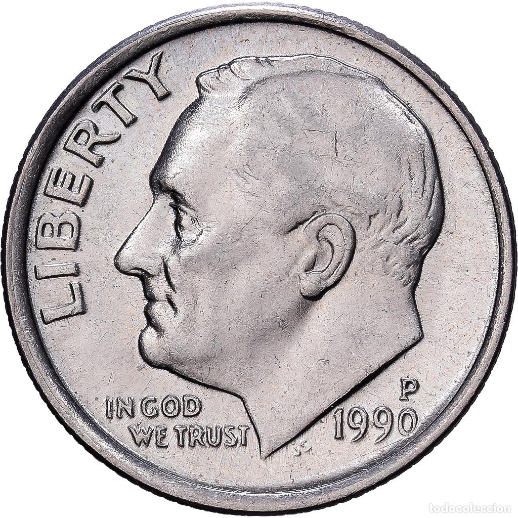 Monedas antiguas de Am&eacute;rica: [#1224290] Estados Unidos, Dime, Roosevelt Dime, 1990, Philadelphia, Cobre - n&iacute;quel