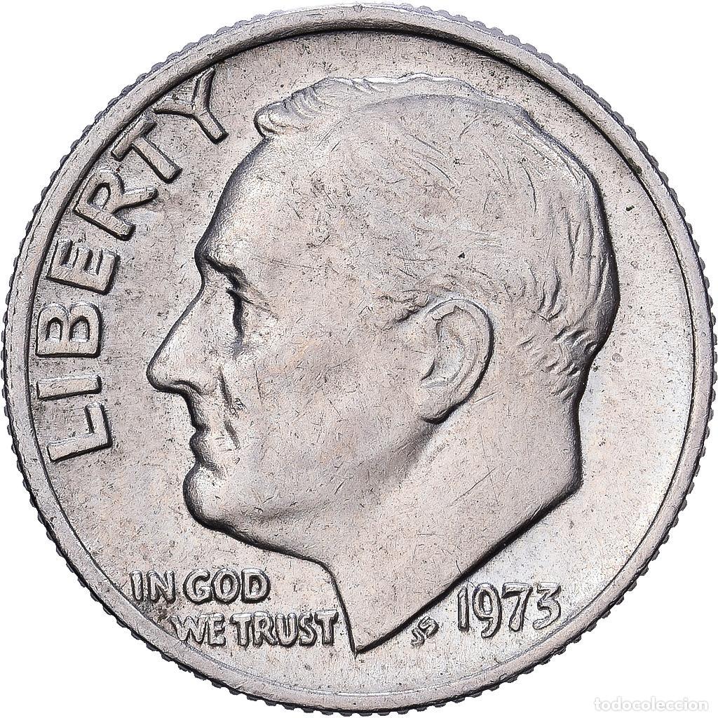 Monedas antiguas de Am&eacute;rica: [#1224295] Estados Unidos, Dime, Roosevelt Dime, 1973, Philadelphia, Cobre - n&iacute;quel