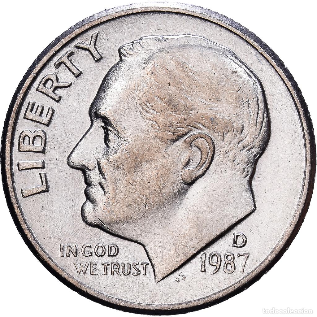 Monedas antiguas de Am&eacute;rica: [#1224297] Estados Unidos, Dime, Roosevelt Dime, 1987, Denver, Cobre - n&iacute;quel recubierto