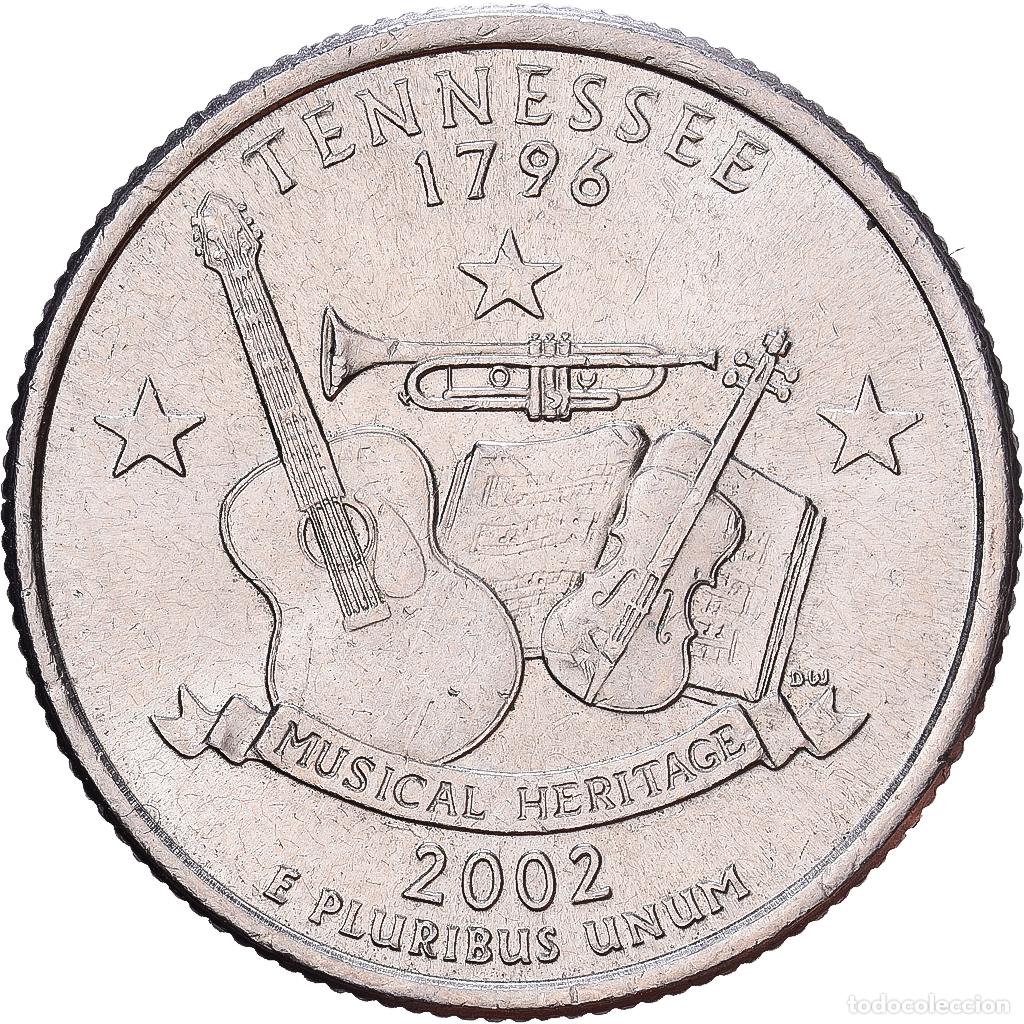 Monedas antiguas de Am&eacute;rica: [#1224305] Estados Unidos, Quarter, Tennessee, 2002, Philadelphia, Cobre - n&iacute;quel