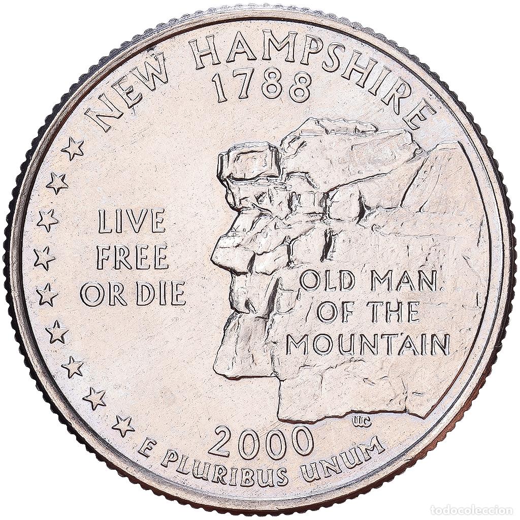 Monedas antiguas de Am&eacute;rica: [#1224308] Estados Unidos, Quarter, New Hampshire, 2000, Denver, Cobre - n&iacute;quel recubierto