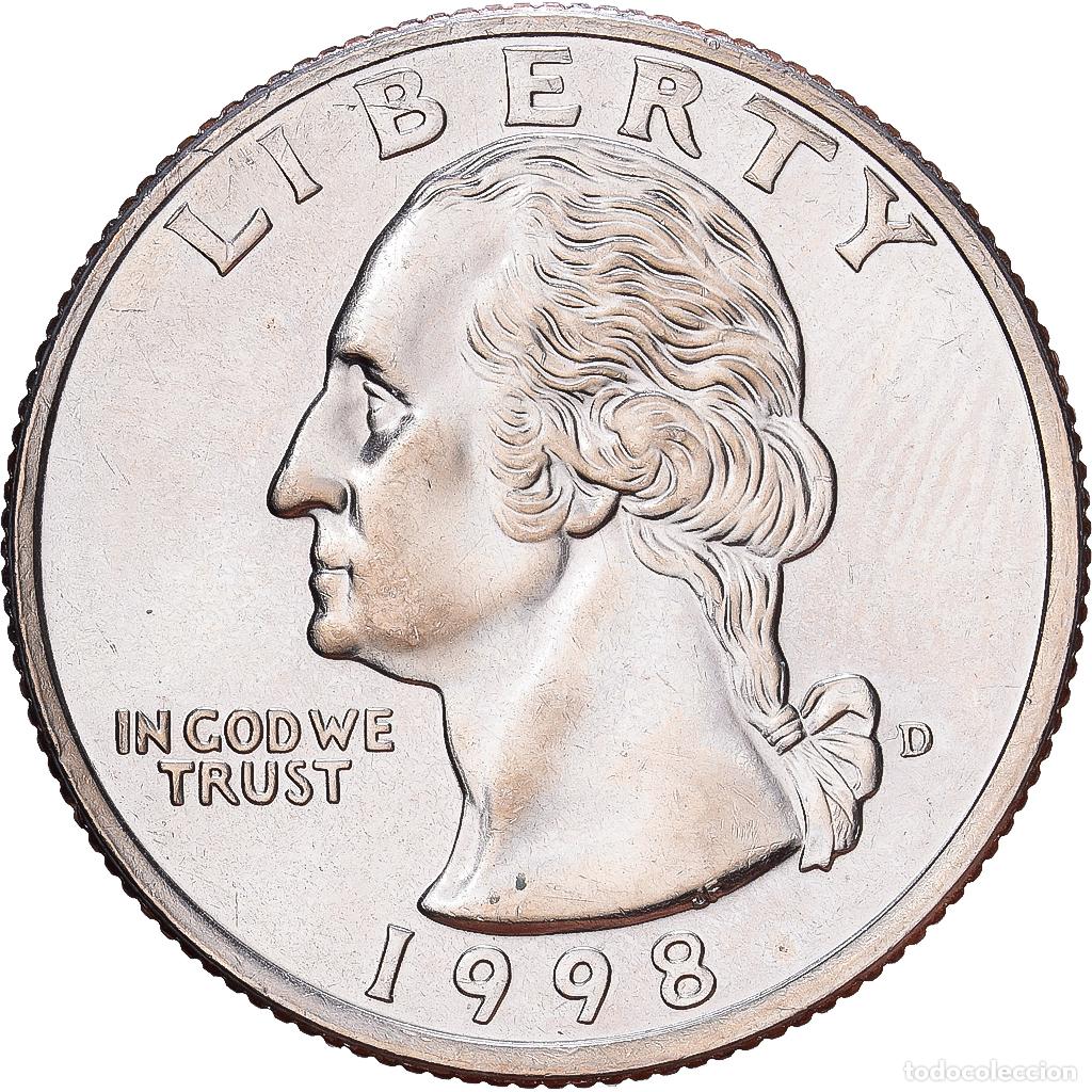 Monedas antiguas de Am&eacute;rica: [#1224312] Estados Unidos, quarter dollar, 1998, Denver, Cobre - n&iacute;quel recubierto de