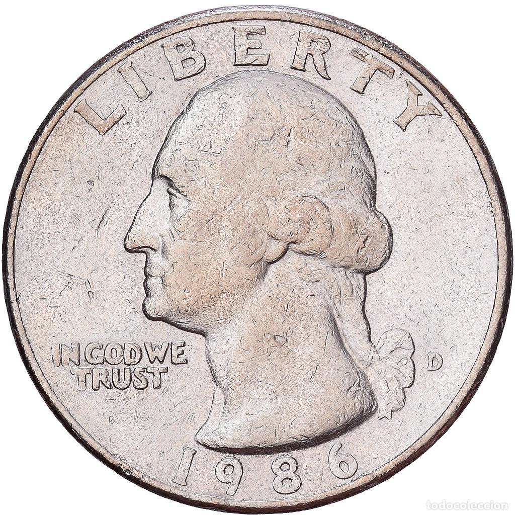 Monedas antiguas de Am&eacute;rica: [#1224313] Estados Unidos, Quarter, Washington Quarter, 1986, Denver, Cobre - n&iacute;quel