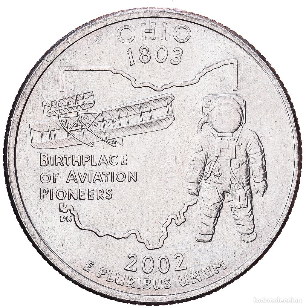 Monedas antiguas de Am&eacute;rica: [#1224320] Estados Unidos, Quarter, Quarter Dollar, 2002, Denver, Ohio 1803, Cobre -