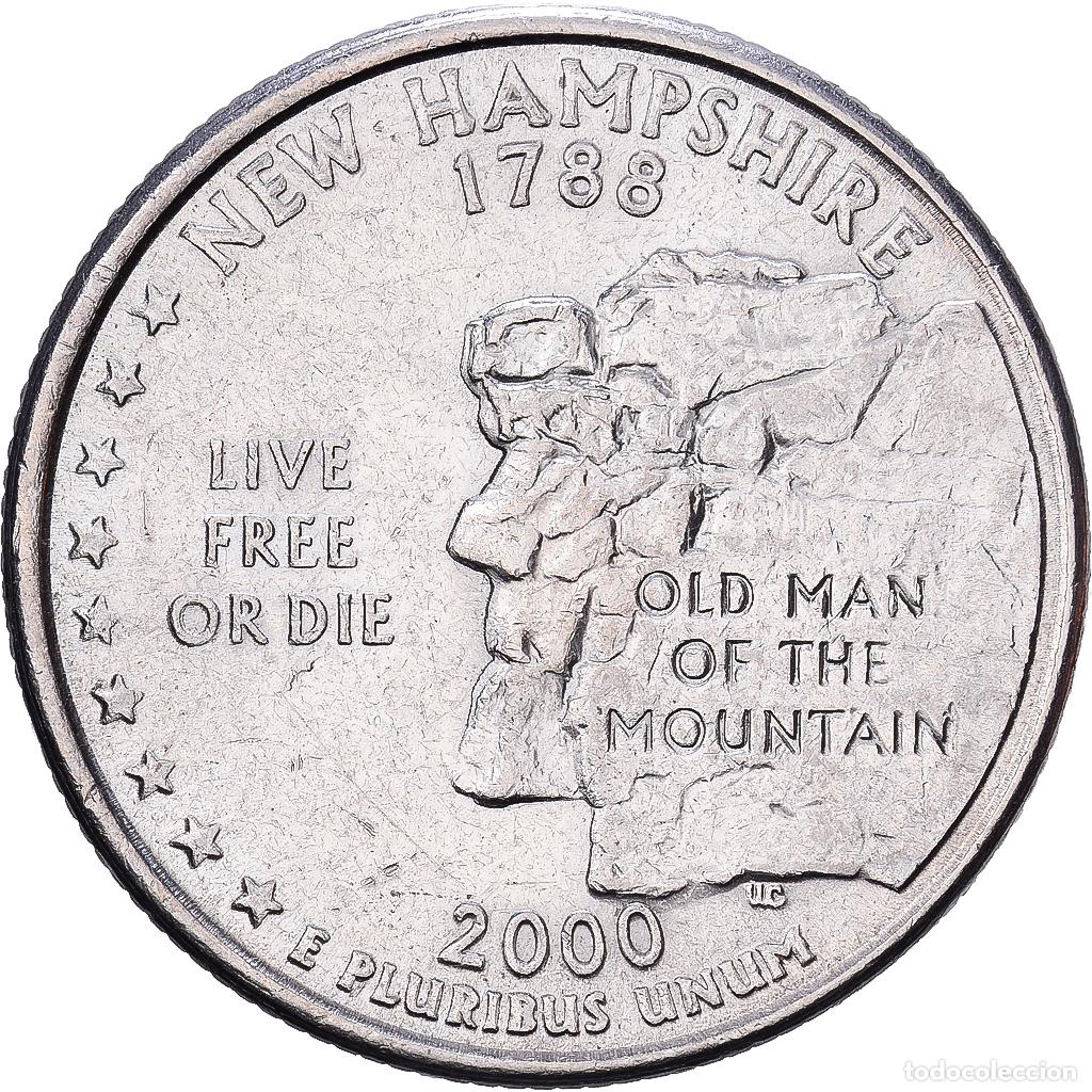 Monedas antiguas de Am&eacute;rica: [#1224321] Estados Unidos, Quarter, New Hampshire, 2000, Philadelphia, Cobre - n&iacute;quel