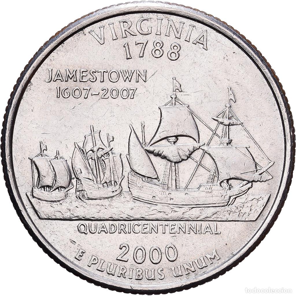 Monedas antiguas de Am&eacute;rica: [#1224323] Estados Unidos, Quarter, Virginia, 2000, Philadelphia, Cobre - n&iacute;quel