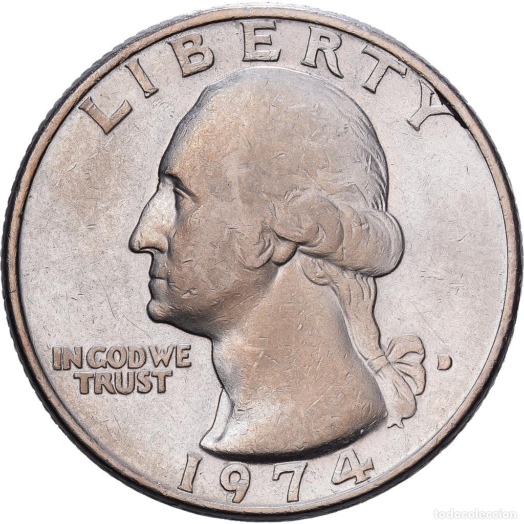Monedas antiguas de Am&eacute;rica: [#1224326] Estados Unidos, Quarter, Washington Quarter, 1974, Denver, Cobre - n&iacute;quel
