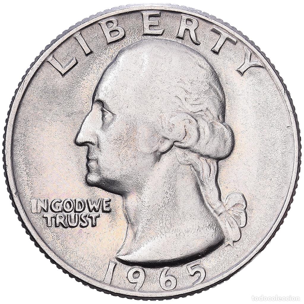 Monedas antiguas de Am&eacute;rica: [#1224327] Estados Unidos, Quarter, 1965, Philadelphia, Cobre - n&iacute;quel recubierto de