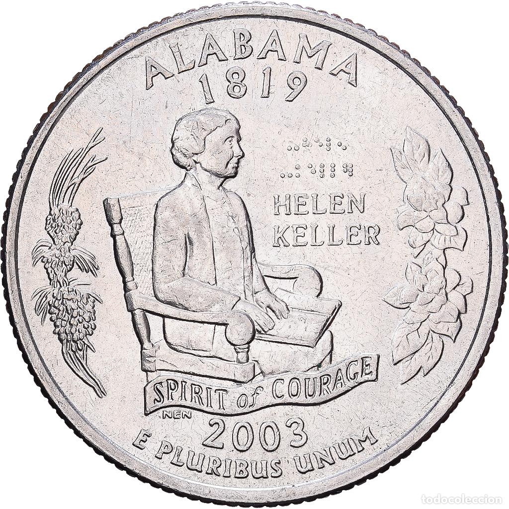 Monedas antiguas de Am&eacute;rica: [#1224328] Estados Unidos, Quarter, Alabama, 2003, Denver, Cobre - n&iacute;quel recubierto de