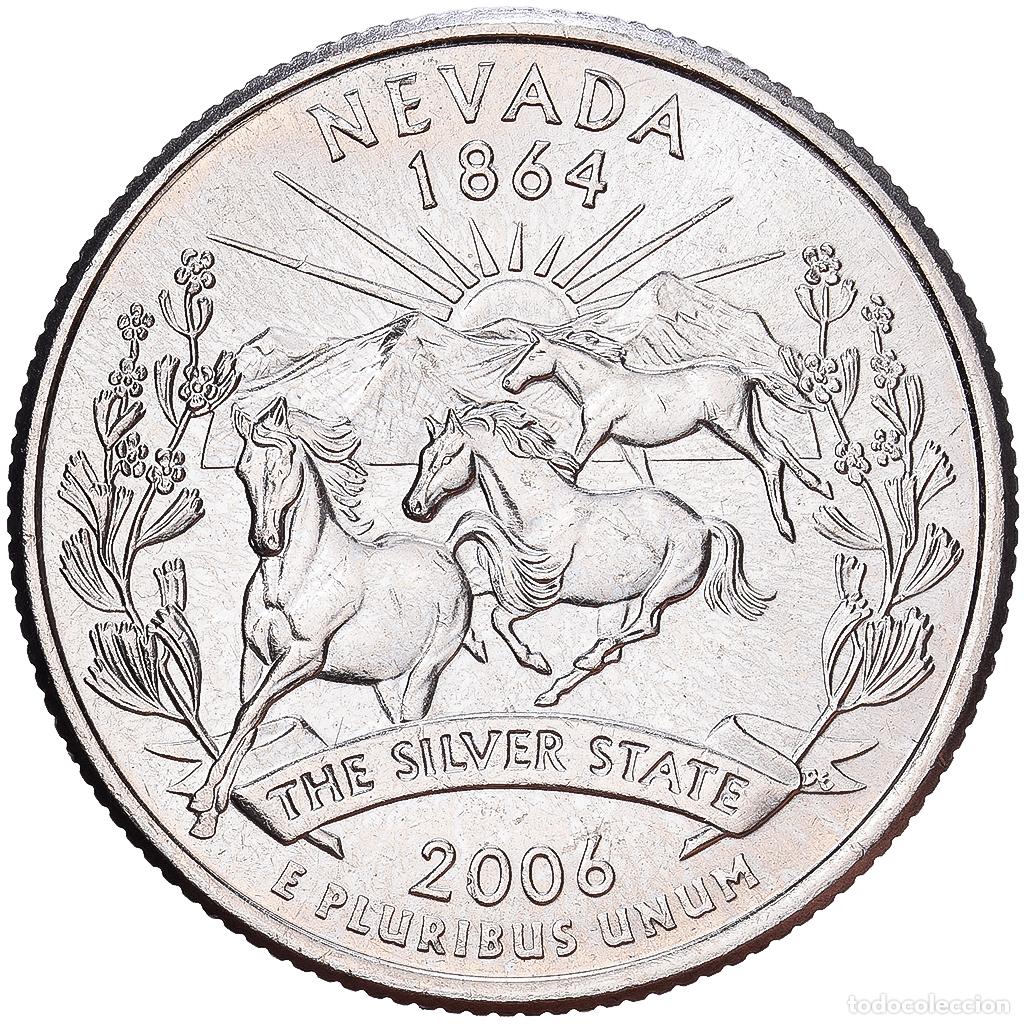 Monedas antiguas de Am&eacute;rica: [#1224341] Estados Unidos, Quarter, Nevada, 2006, Denver, Cobre - n&iacute;quel recubierto de