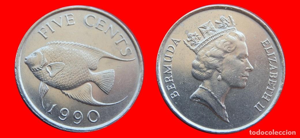 Monedas antiguas de Am&eacute;rica: 5 CENTAVOS 1990 BERMUDA-153324