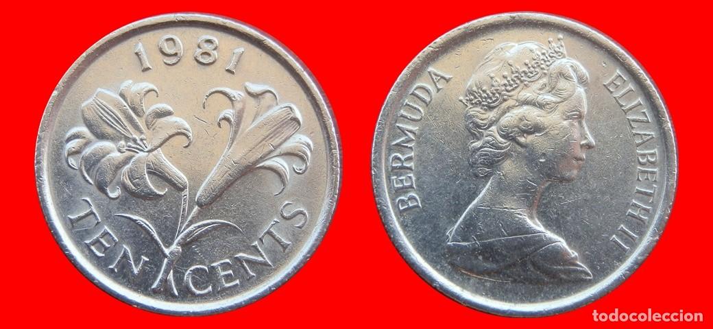 Monedas antiguas de Am&eacute;rica: 10 CENTAVOS 1981 BERMUDA-153334
