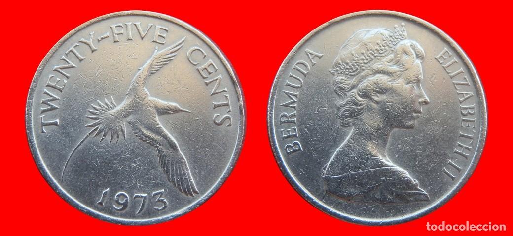 Monedas antiguas de Am&eacute;rica: 25 CENTAVOS 1973 BERMUDA-153337