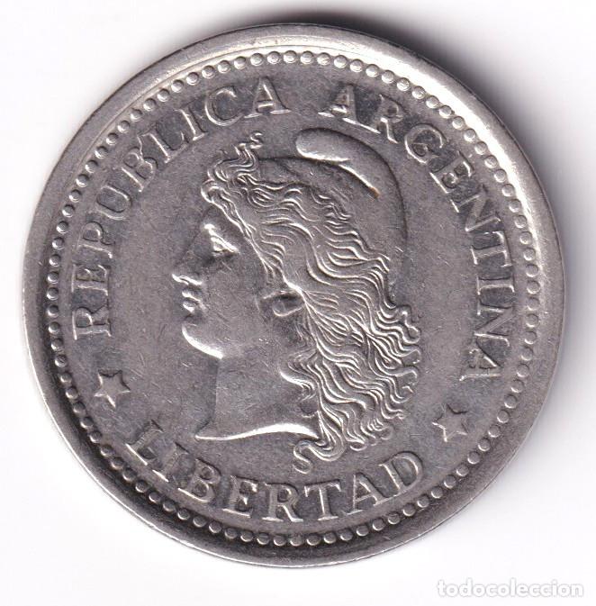 Monedas antiguas de Am&eacute;rica: MONEDA ARGENTINA - 1 PESO - 1957 - LIBERTAD - REP. DE ARGENTINA