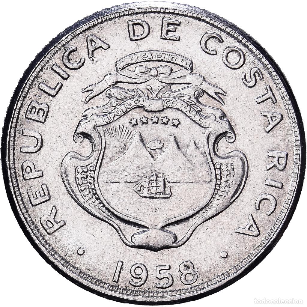 Monedas antiguas de Am&eacute;rica: [#1224397] Costa Rica, 5 Centimos, 1958, Acero inoxidable, SC, KM:184.1a