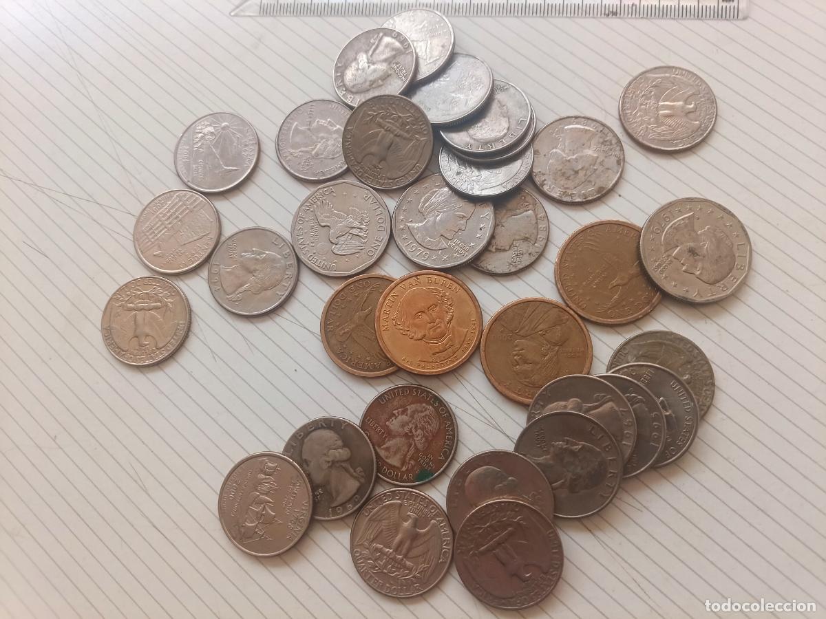 Monedas antiguas de Am&eacute;rica: Estados Unidos. 13,50 dollars en monedas