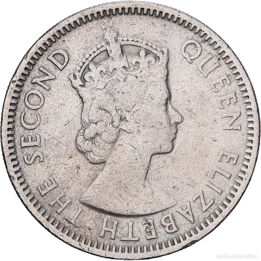 Monedas antiguas de Am&eacute;rica: [#1224408] Estados del Caribe Oriental , Elizabeth II, 25 Cents, 1965, Cobre - n&iacute;quel
