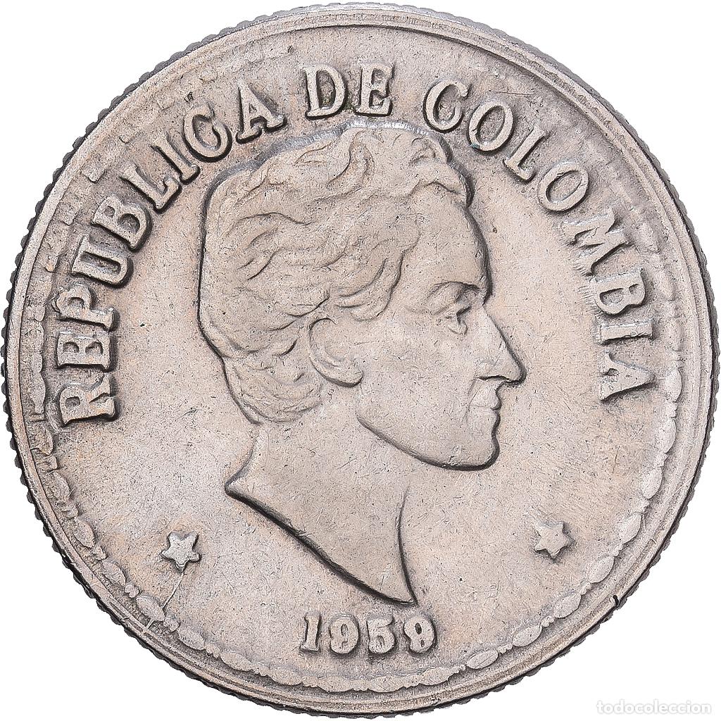 Monedas antiguas de Am&eacute;rica: [#1224426] Colombia, 20 Centavos, 1959, Cobre - n&iacute;quel, MBC, KM:215.1