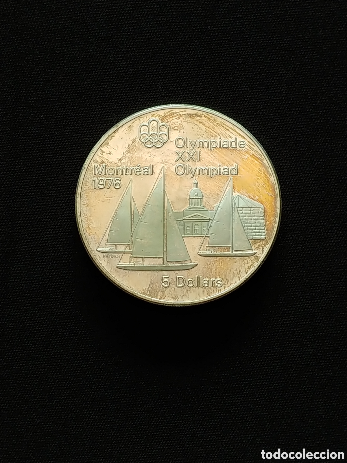 Monedas antiguas de Am&eacute;rica: Canad&aacute;, &rdquo;Montreal '76&rdquo;, 5 Dollars 1973, Ag .925 mls., Proof