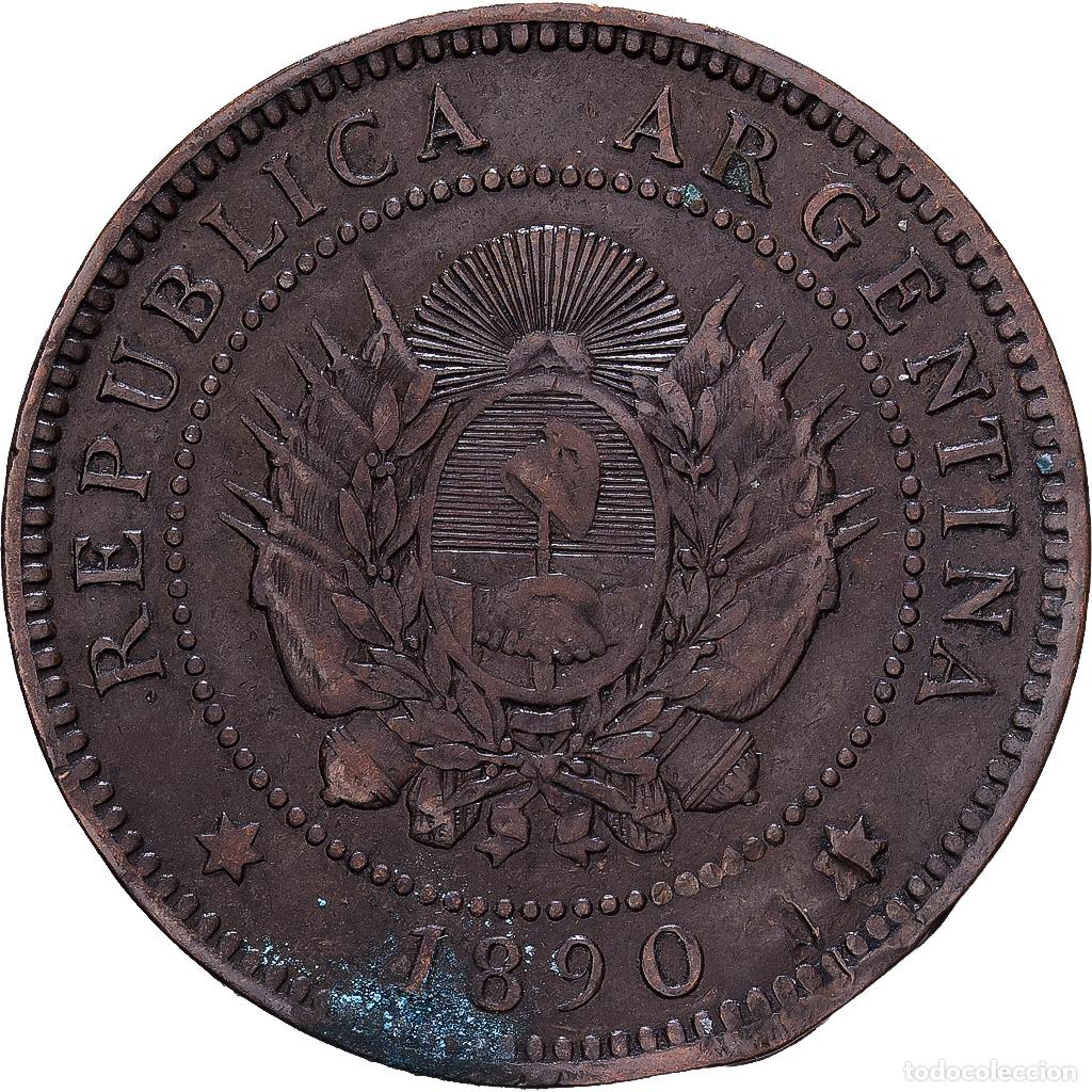 Monedas antiguas de Am&eacute;rica: [#1224589] Argentina, Centavo, 1890, Bronce, BC+, KM:32