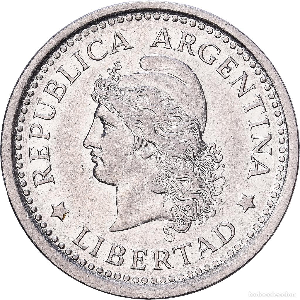 Monedas antiguas de Am&eacute;rica: [#1224592] Argentina, Peso, 1961, N&iacute;quel recubierto de acero, MBC, KM:57