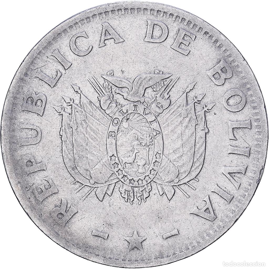 Monedas antiguas de Am&eacute;rica: [#1224670] Bolivia, 50 Centavos, 1987, Acero inoxidable, MBC, KM:204