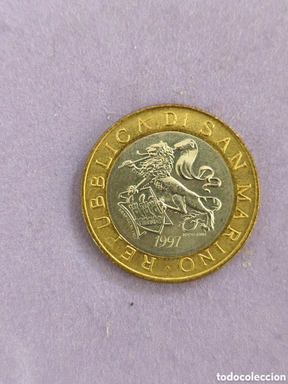 Monedas antiguas de Am&eacute;rica: 1000 liras San Marino 1997