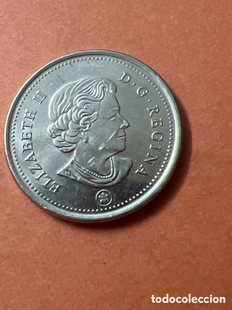 Monedas antiguas de Am&eacute;rica: C513. MONEDA CANADA 25 CENTAVOS 2019 ALCE - Foto 2