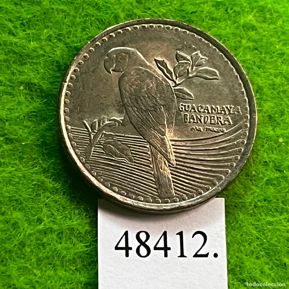 Monedas antiguas de Am&eacute;rica: Colombia 200 pesos 2015, guacamaya bandera