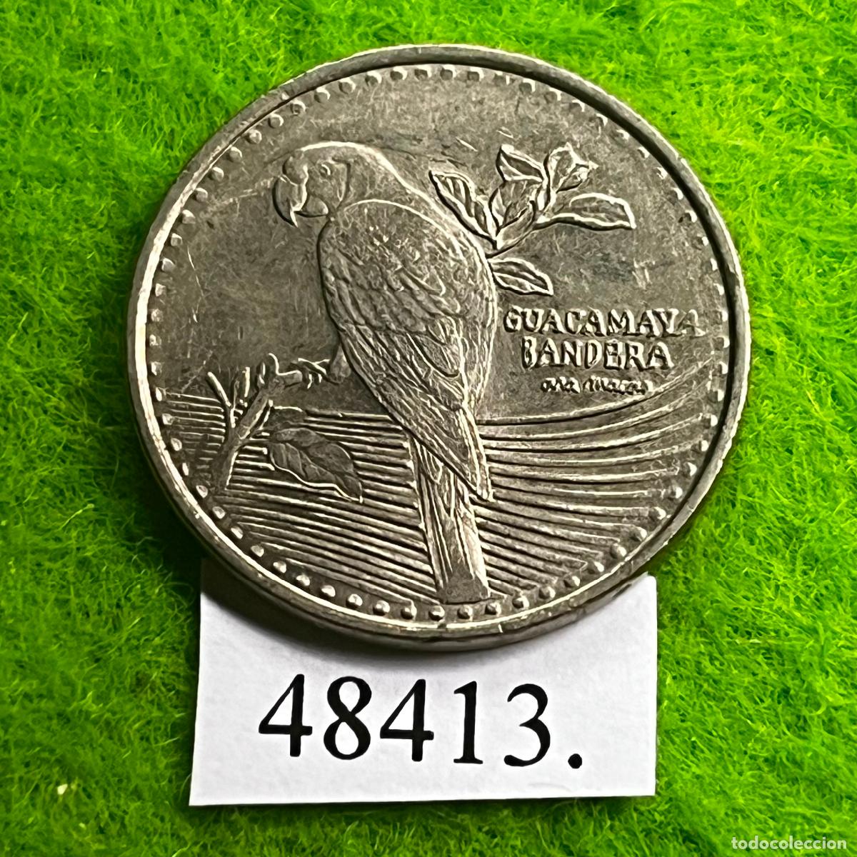 Monedas antiguas de Am&eacute;rica: Colombia 200 pesos 2015, guacamaya bandera