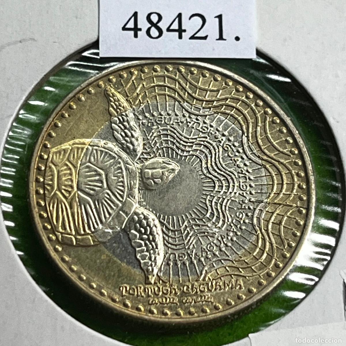 Monedas antiguas de Am&eacute;rica: Colombia 1000 pesos 2012, tortuga Caguama
