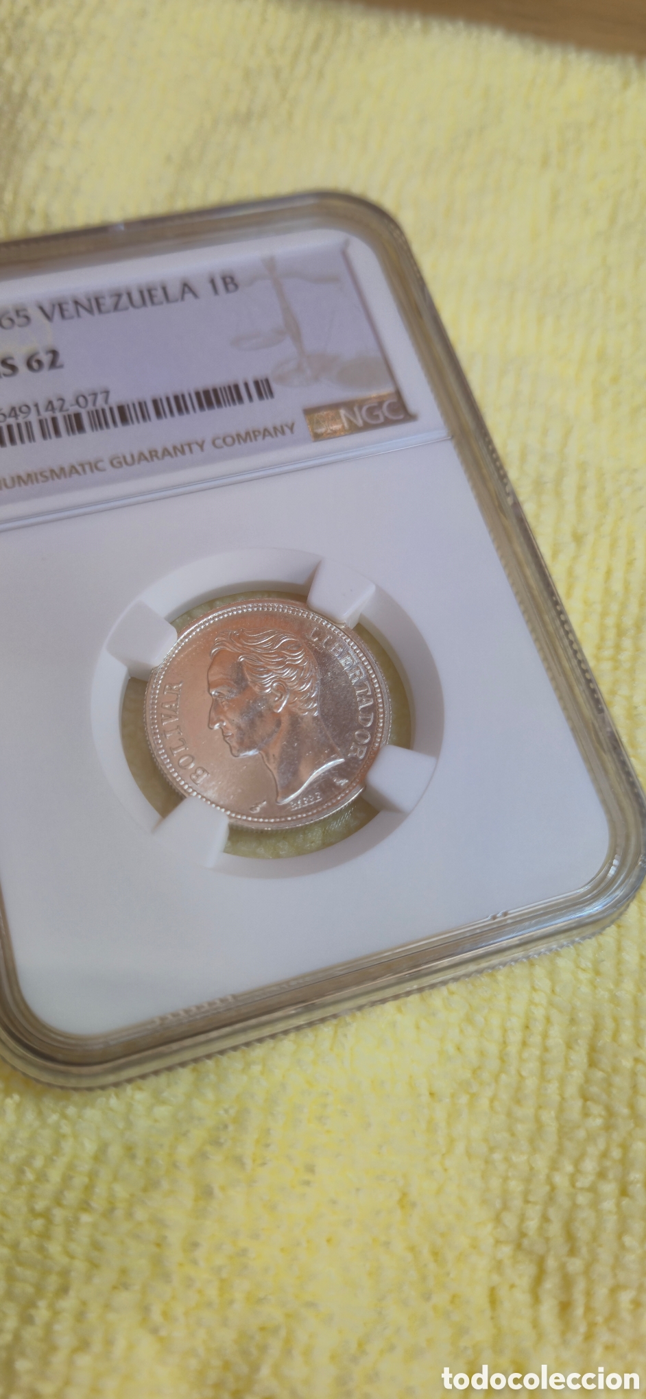 Monedas antiguas de Am&eacute;rica: Moneda de 1 bolibar de Venezuela a&ntilde;o 1965