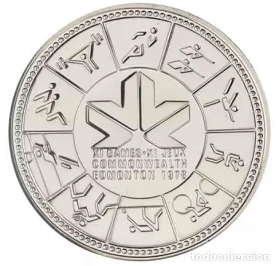 Monedas antiguas de Am&eacute;rica: CANADA 1 dolar plata 1978 Juegos de la Commonwealth Edmonton