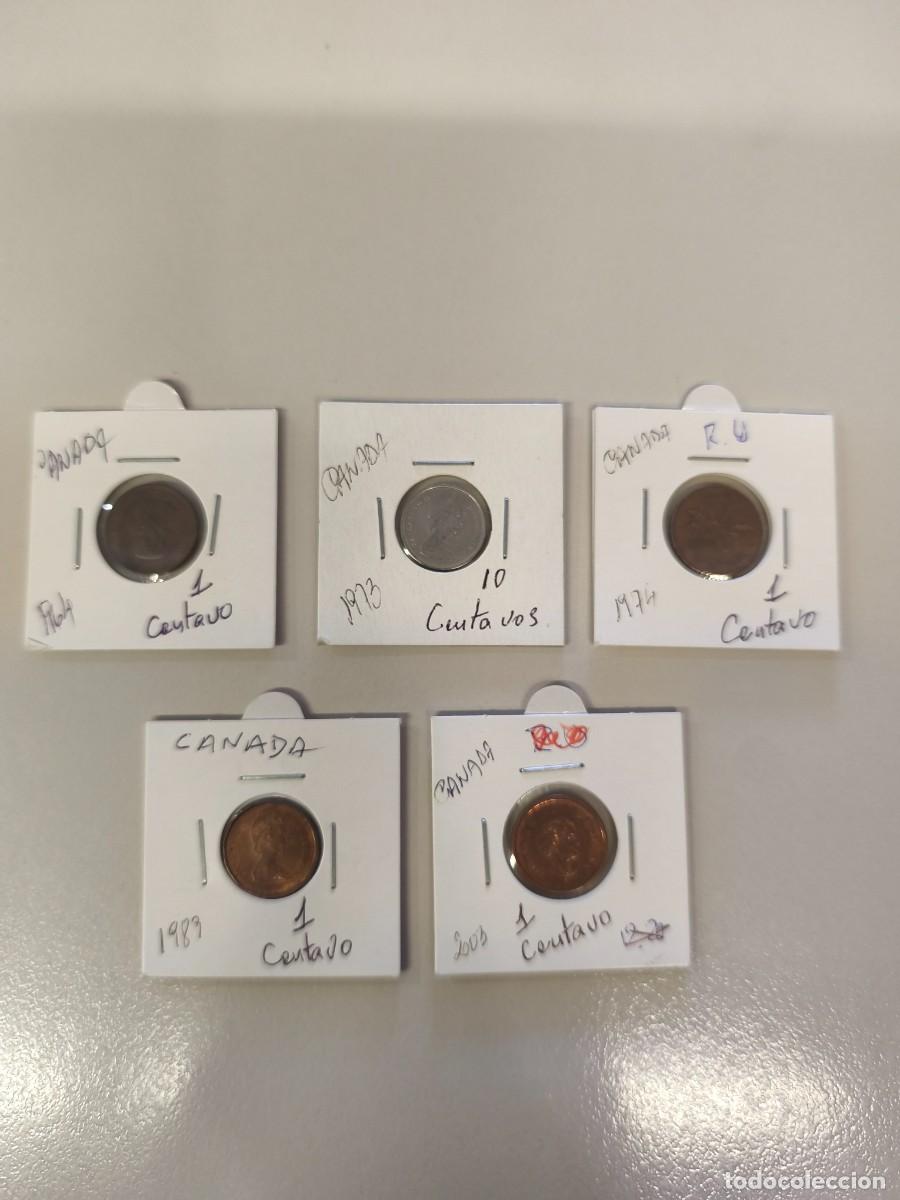 Monedas antiguas de Am&eacute;rica: Lote de monedas de canada