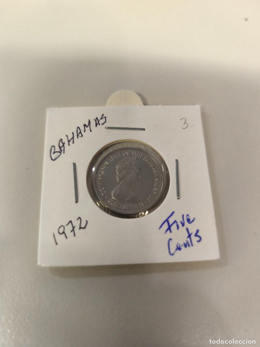 Monedas antiguas de Am&eacute;rica: 1 moneda Bahamas 1972 five cent