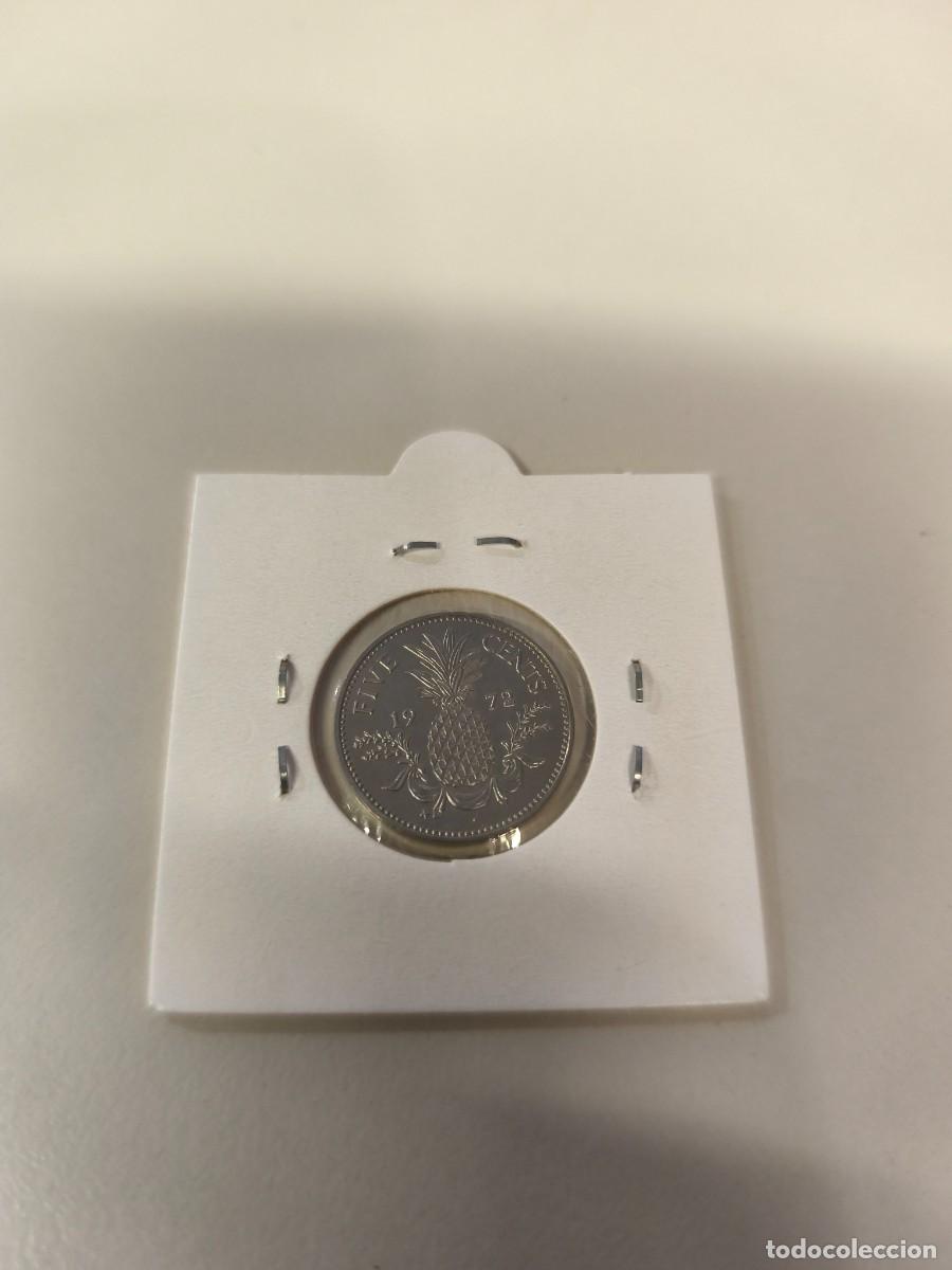 Monedas antiguas de Am&eacute;rica: 1 moneda Bahamas 1972 five cent - Foto 2